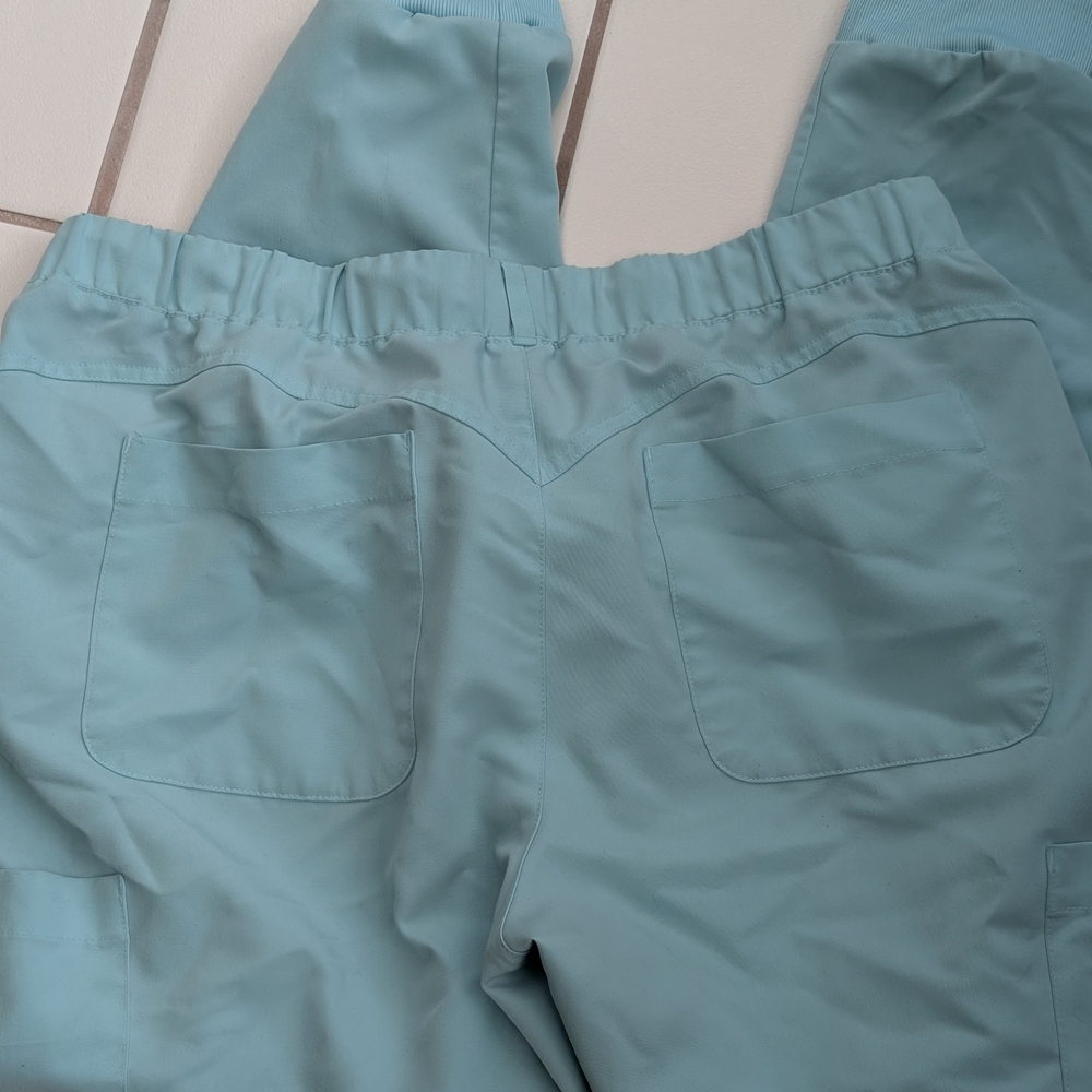 Betsey Johnson Fresh Mint Jogger Scrub Pants - Picture 4 of 5